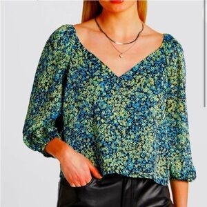 Steve Madden Stevie Floral Blouse Size 2X